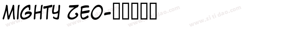Mighty Zeo字体转换